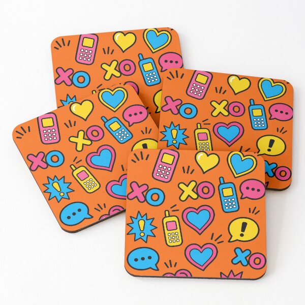 Item preview, Colorful Doodle Icons Pattern designed and sold by VibePrints101.