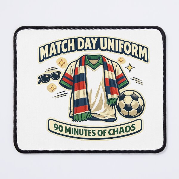 Item preview, Match Day Uniform 90 Minutes Of Chaos Soccer Shirt designed and sold by Concrete Coffee Studio.
