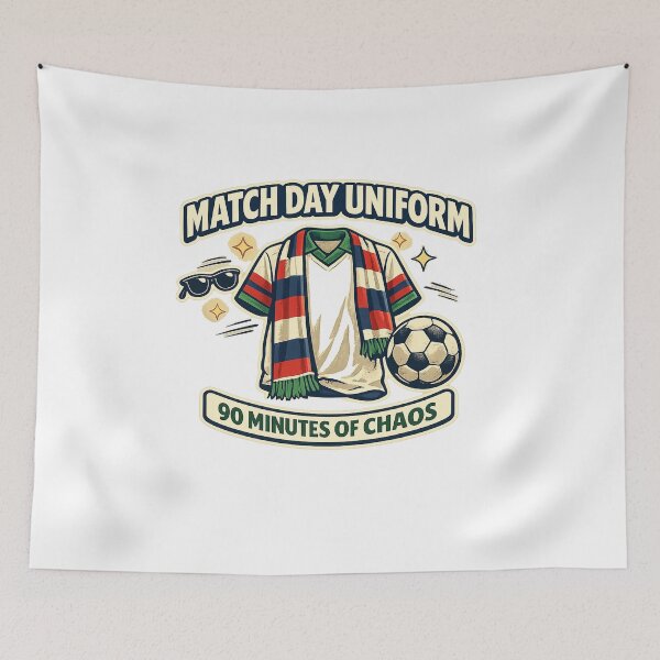 Item preview, Match Day Uniform 90 Minutes Of Chaos Soccer Shirt designed and sold by Concrete Coffee Studio.
