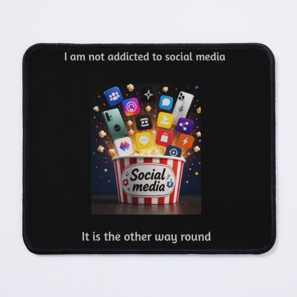 Item preview, Social Media is Addicted to Me designed and sold by beforedawnstyle.