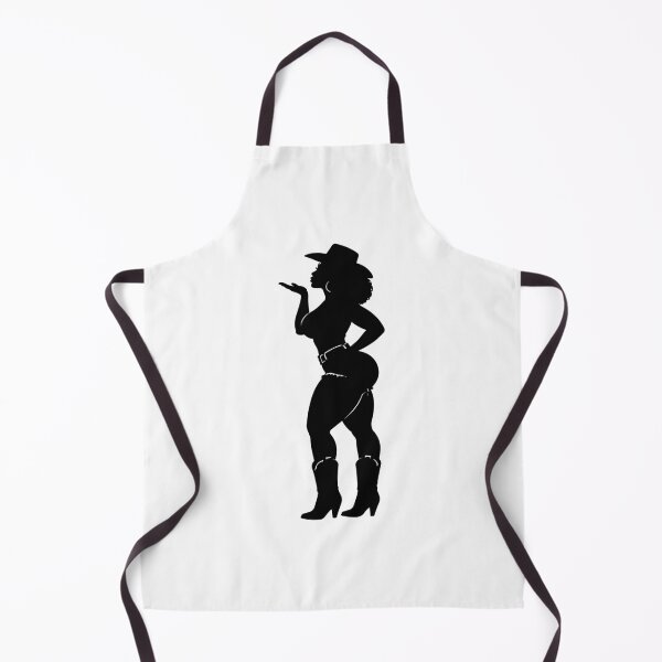 Item preview, Curvy Black Cowgirl Silhouette Funny Thick Thighs Western Style designed and sold by raedattia.