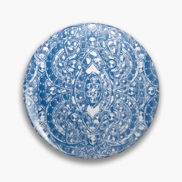 Item preview, Blue Brooch (Faux Metal Effect) designed and sold by Saburkitty.
