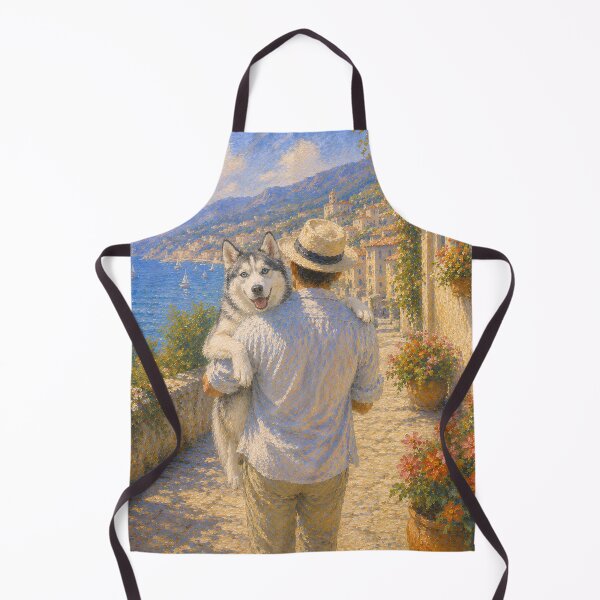Item preview, Sunlit Stroll with Siberian Husky designed and sold by ArcanaAbsolute.