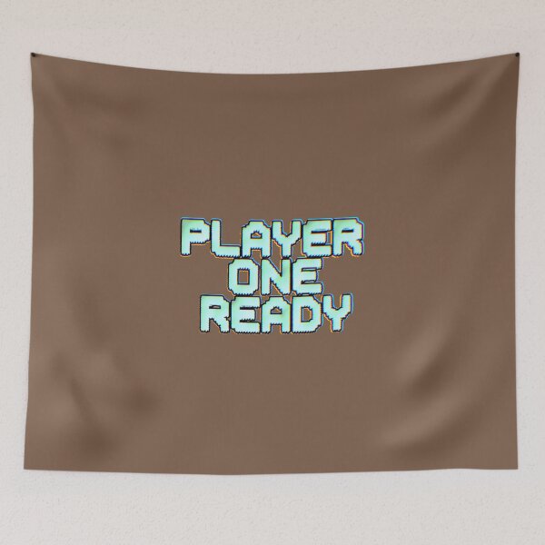 Item preview, Player One Ready Pixel Glitch Gamer Retro 8bit designed and sold by AstronautMerch.