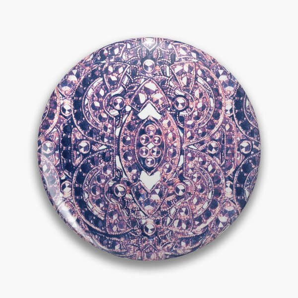 Item preview, Purple and Pink Brooch (Faux Metal Effect) designed and sold by Saburkitty.