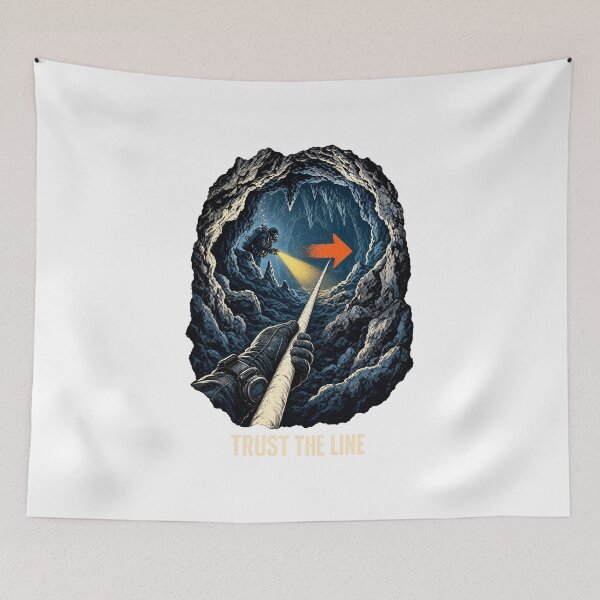 Item preview, Cave diving arrow Trust the Line designed and sold by pirminio.