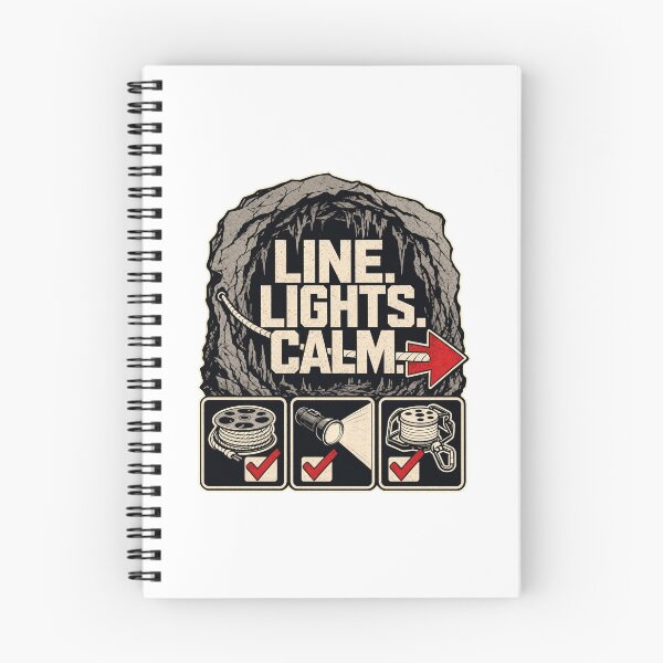 Item preview, Line. Lights. Calm. Cave diving designed and sold by pirminio.