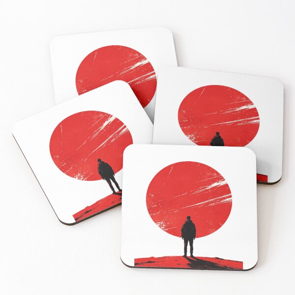 Item preview, Red Circle Collage – Minimalist Hero Silhouette Graphic Tee designed and sold by Artify24.