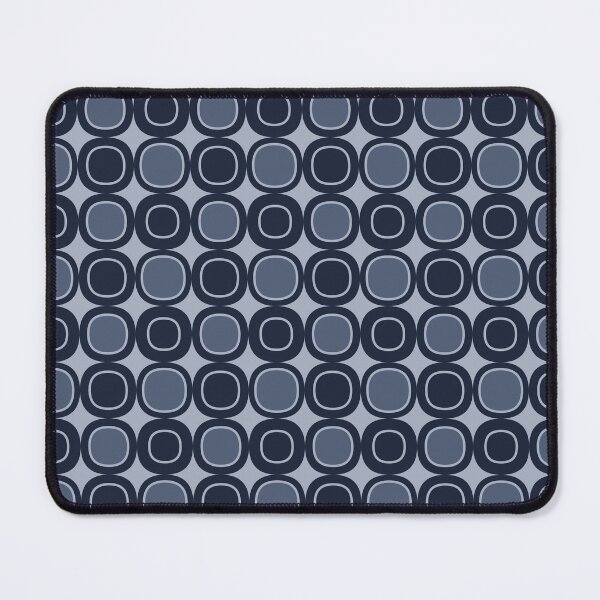 Item preview, Dark blue, neutral blue & cadet blue mid century modern designed and sold by Mint + Midnight.