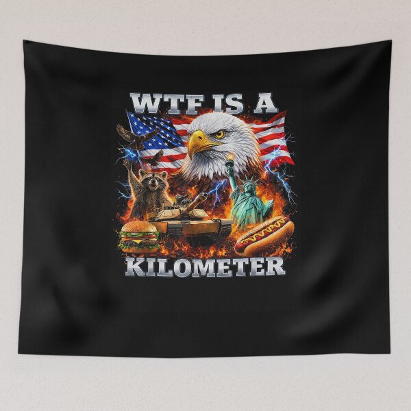 Item preview, WTF is A Kilometer 4th of July designed and sold by Theaurore.