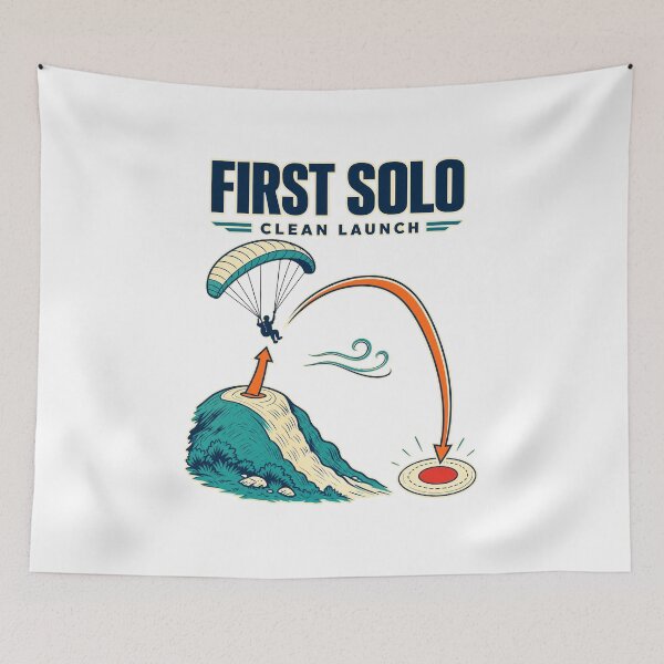 Item preview, First solo paragliding flight diagram designed and sold by pirminio.