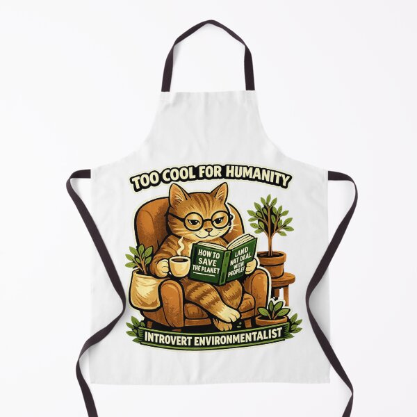 Item preview, Introvert Environmentalist Cat Gift designed and sold by Gentlestate.