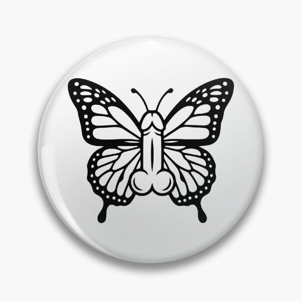 Item preview, Funny Butterfly Adult Humor Phallic Novelty Sarcastic Joke designed and sold by raedattia.