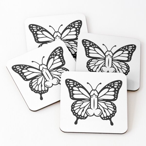 Item preview, Funny Butterfly Adult Humor Phallic Novelty Sarcastic Joke designed and sold by raedattia.