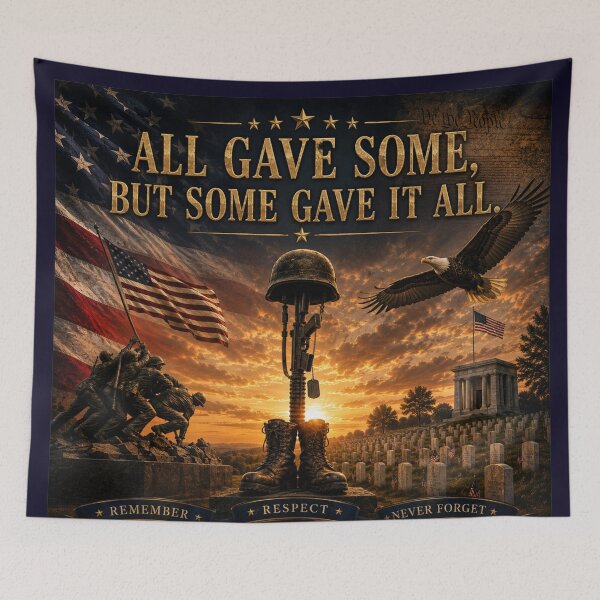 Item preview, All Gave Some, But Some Gave It All | Patriotic Memorial Tribute | Freedom Is Not Free designed and sold by Heritage and Home Designs.
