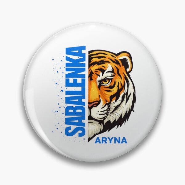 Item preview, Aryna Sabalenka Tiger Mascot Colorful Watercolor Tennis Poster designed and sold by Holy-Verse.