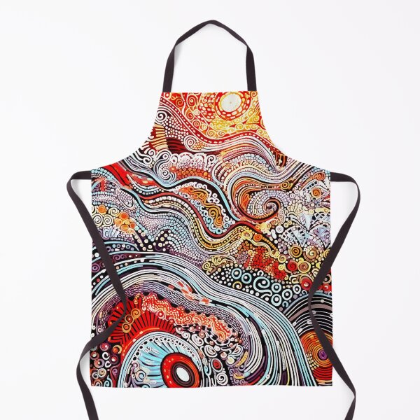 Item preview, Aboriginal Inspired Dot Art – Earth Tone Pathways designed and sold by helgekerler.