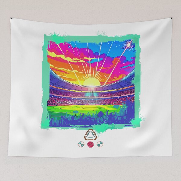 Item preview, A vibrant, atmospheric stadium  designed and sold by m-yoga-store.