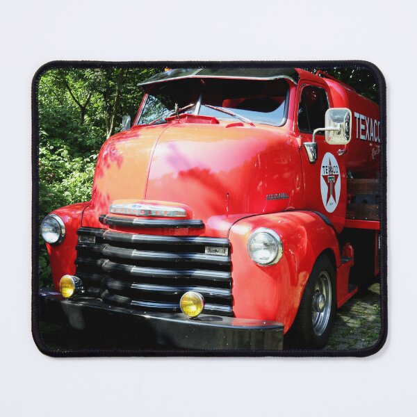Item preview, 1951 Chevrolet COE - Vintage Fuel Tanker Livery, Slammed Red Cab-Over Truck designed and sold by Peter Kraaibeek | Generative Designs and Car Art.