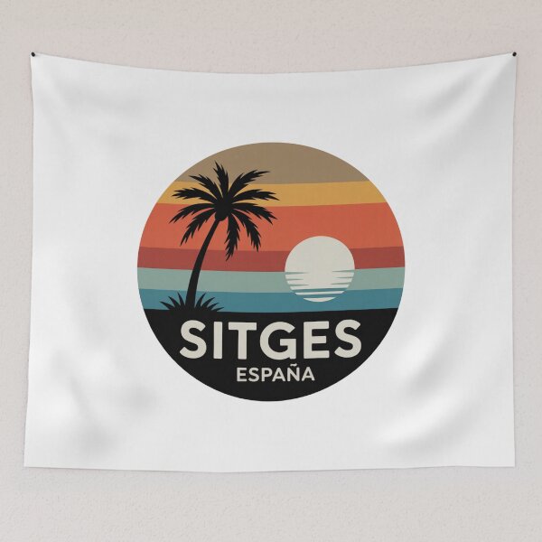 Item preview, Sitges España: Twin Palm Sunset  designed and sold by CircinusStore.