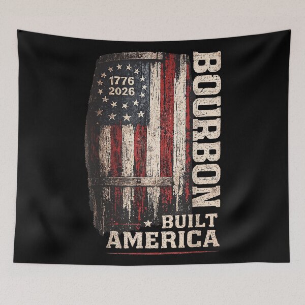 Item preview, Bourbon Vintage Built America Patriotic Whiskey 250 Years designed and sold by SylviaYLaughlin.