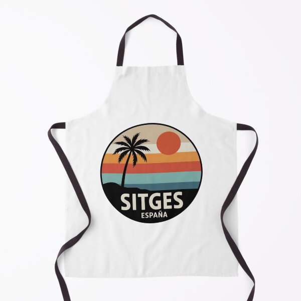 Item preview, Sitges España: Palm Horizon Retro Sunset Badge designed and sold by CircinusStore.