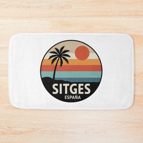 Item preview, Sitges España: Palm Horizon Retro Sunset Badge designed and sold by CircinusStore.