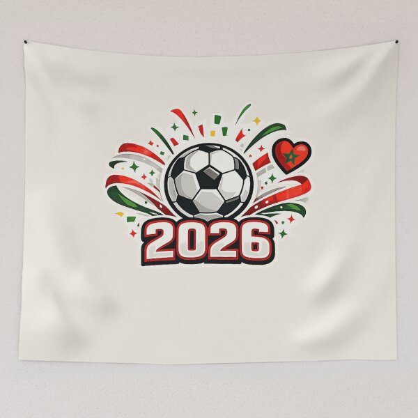 Item preview, Morocco 2026 Soccer Fan Badge designed and sold by Corvoria.