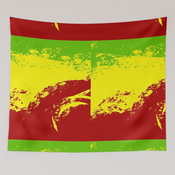 Item preview, Rasta Grunge Brushstroke Abstract Red Gold Green Reggae Culture Artistic Graphic T-Shirt designed and sold by DERA RAY.
