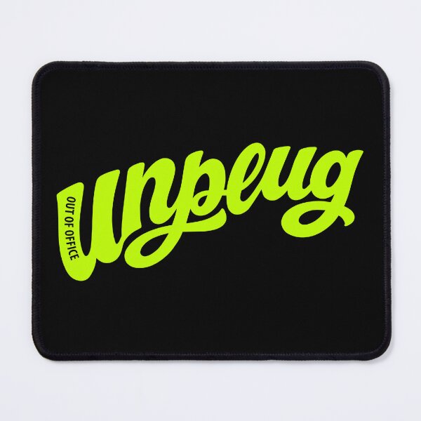 Item preview, Unplug Out Of Office Retro Groovy Liquid Typography designed and sold by REDDcool.