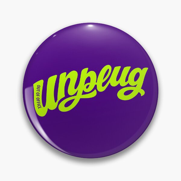 Item preview, Unplug Out Of Office Retro Groovy Liquid Typography designed and sold by REDDcool.