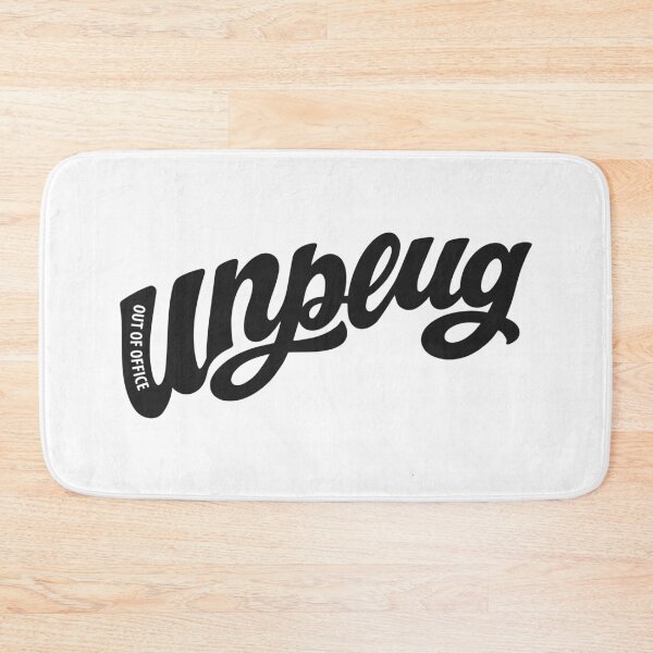 Item preview, Unplug Out Of Office Retro Groovy Liquid Typography designed and sold by REDDcool.