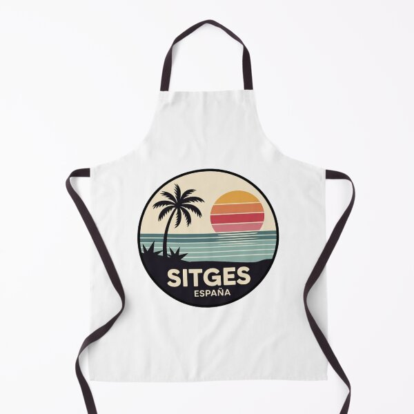 Item preview, Sitges España: Palm Coast Retro Sunset Badge designed and sold by CircinusStore.