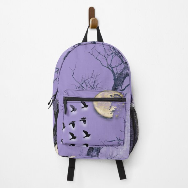 Item preview, Spooky Cute Grim Reaper Moonlit Tree Owl Pastel Goth Vintage Witchy Graphic Aesthetic Halloween Flying Birds designed and sold by Clean Print Goods.
