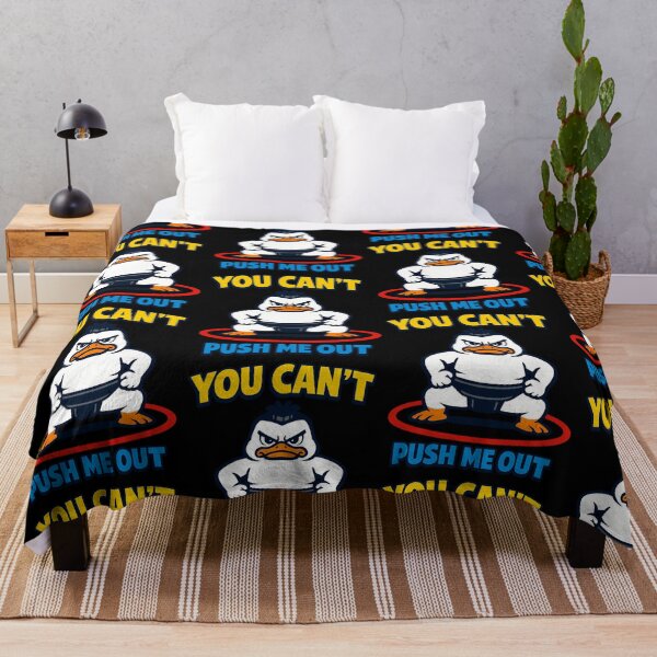 Item preview, You Can't Push Me Out Funny Sumo Duck Motivational Design designed and sold by TeeTimeTreasure.