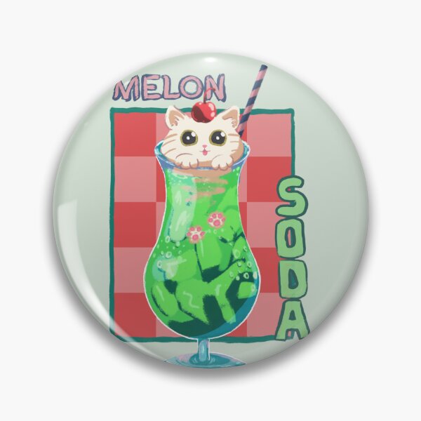 Item preview, Cat loves Melon Soda designed and sold by ellieoxenfree.