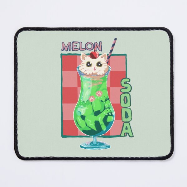 Item preview, Cat loves Melon Soda designed and sold by ellieoxenfree.