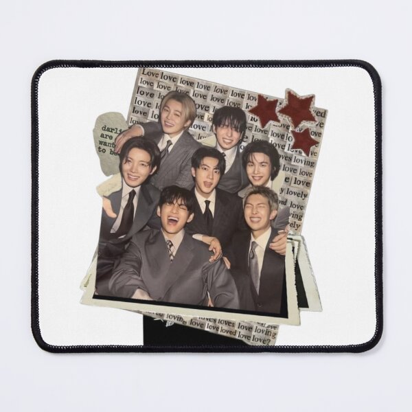 Item preview, BTS OT7 Vintage Magazine Scrapbook Print designed and sold by Mooncreates7.