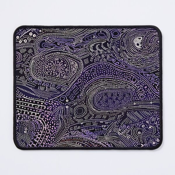Item preview, Aboriginal Inspired Violet Dot Art – Mandala Circles designed and sold by helgekerler.