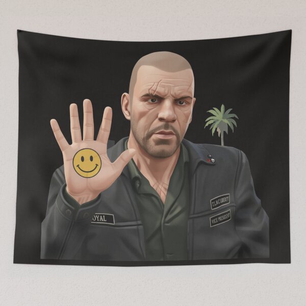 Item preview, Johnny K with smile emoji on his hand. designed and sold by angelicamstore.