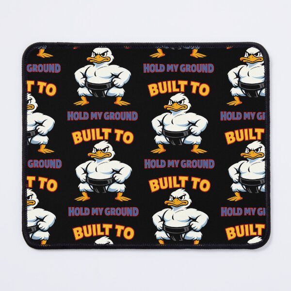 Item preview, Built To Hold My Ground Funny Sumo Duck Motivational Design designed and sold by TeeTimeTreasure.