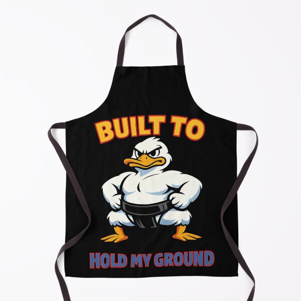 Item preview, Built To Hold My Ground Funny Sumo Duck Motivational Design designed and sold by TeeTimeTreasure.
