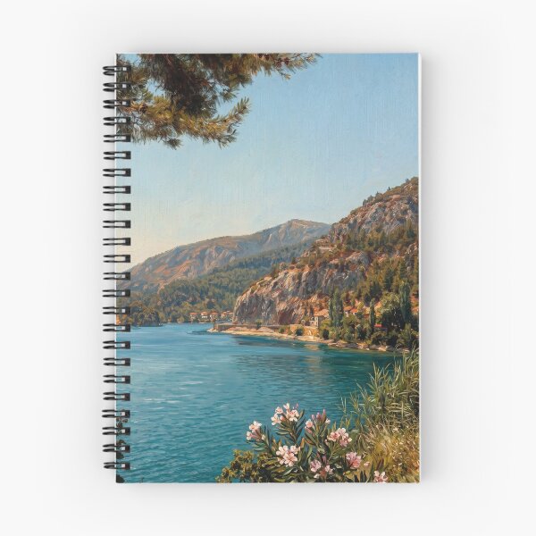 Item preview, Mediterranean Coastline - Classic Oil Painting from Original Photography designed and sold by RegulateFirst.