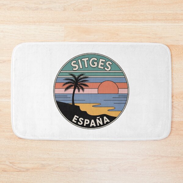 Item preview, Sitges España: Palm Beach Retro Sunset Badge designed and sold by CircinusStore.