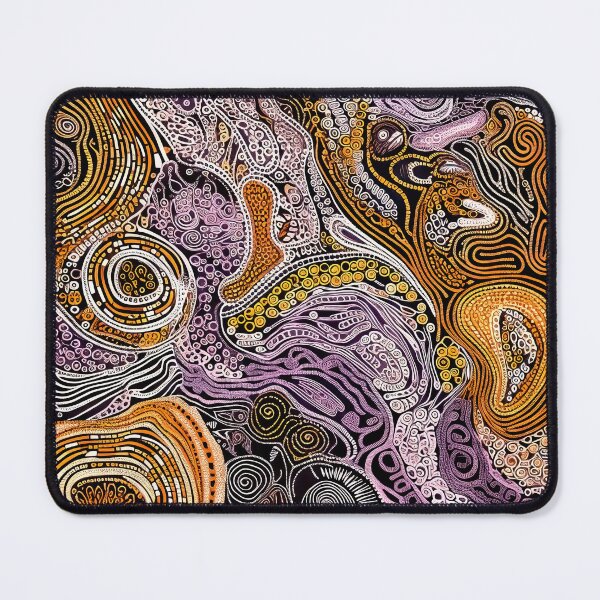Item preview, Aboriginal Inspired Earth Violet Dot Art – Dreamtime designed and sold by helgekerler.