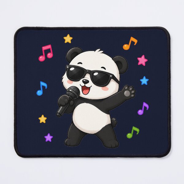 Item preview, Cute Singing Panda Bear with Sunglasses and Music Notes designed and sold by Seculinator.