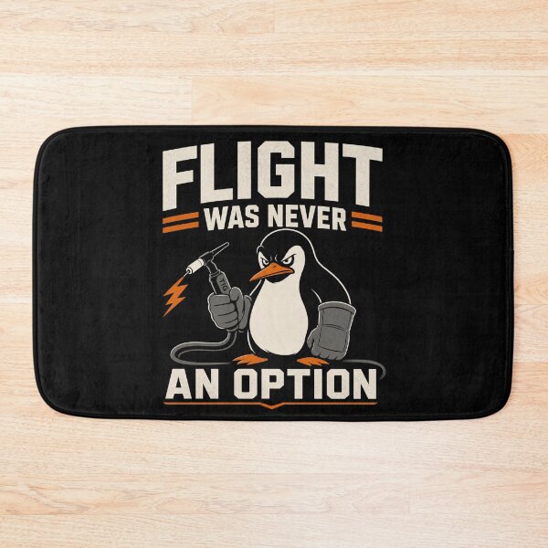 Item preview, Flight Was Never an Option | Funny Welder Penguin | TIG Welding | Dark Humor | Fabricator Gift | Metalworker | Penguin Lover designed and sold by RusticMeadow.