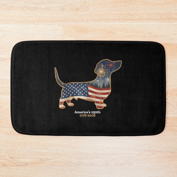 Item preview, Dachshund America's 250th Patriotic Dog Fireworks designed and sold by SylviaYLaughlin.