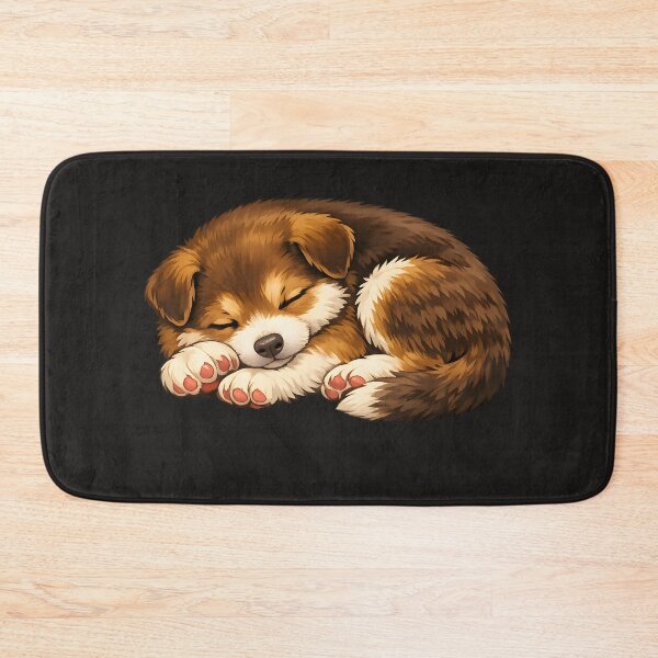 Item preview,  Illustrated Sleeping Brown & White Puppy – Cozy Dog Art designed and sold by Neo Tokio.