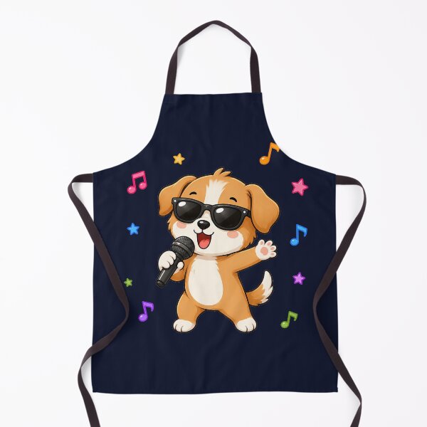 Item preview, Cute Singing Puppy Dog with Sunglasses and Music Notes designed and sold by Seculinator.